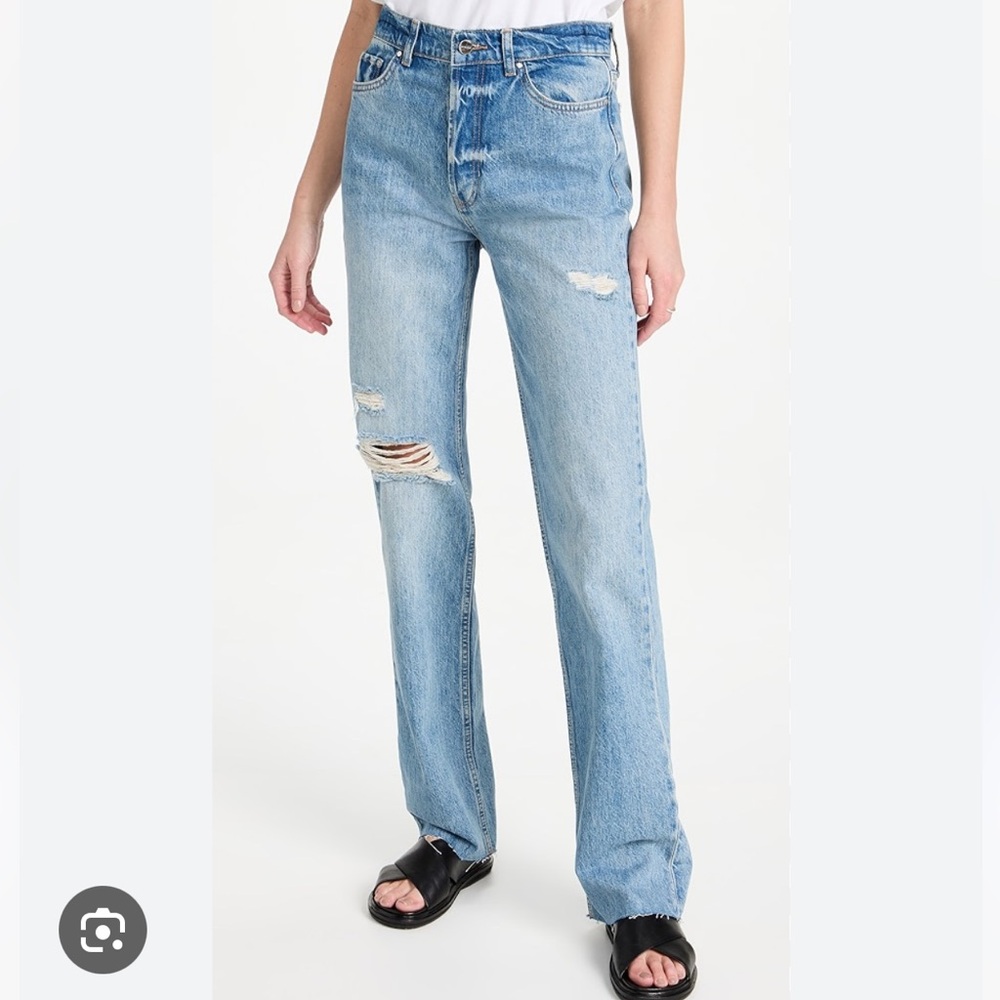 NWT Anine Bing Destructed Lake Indigo